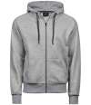 T5435 5435 Tee Jays Fashion Zip Hooded Sweatshirt Heather Grey  colour image
